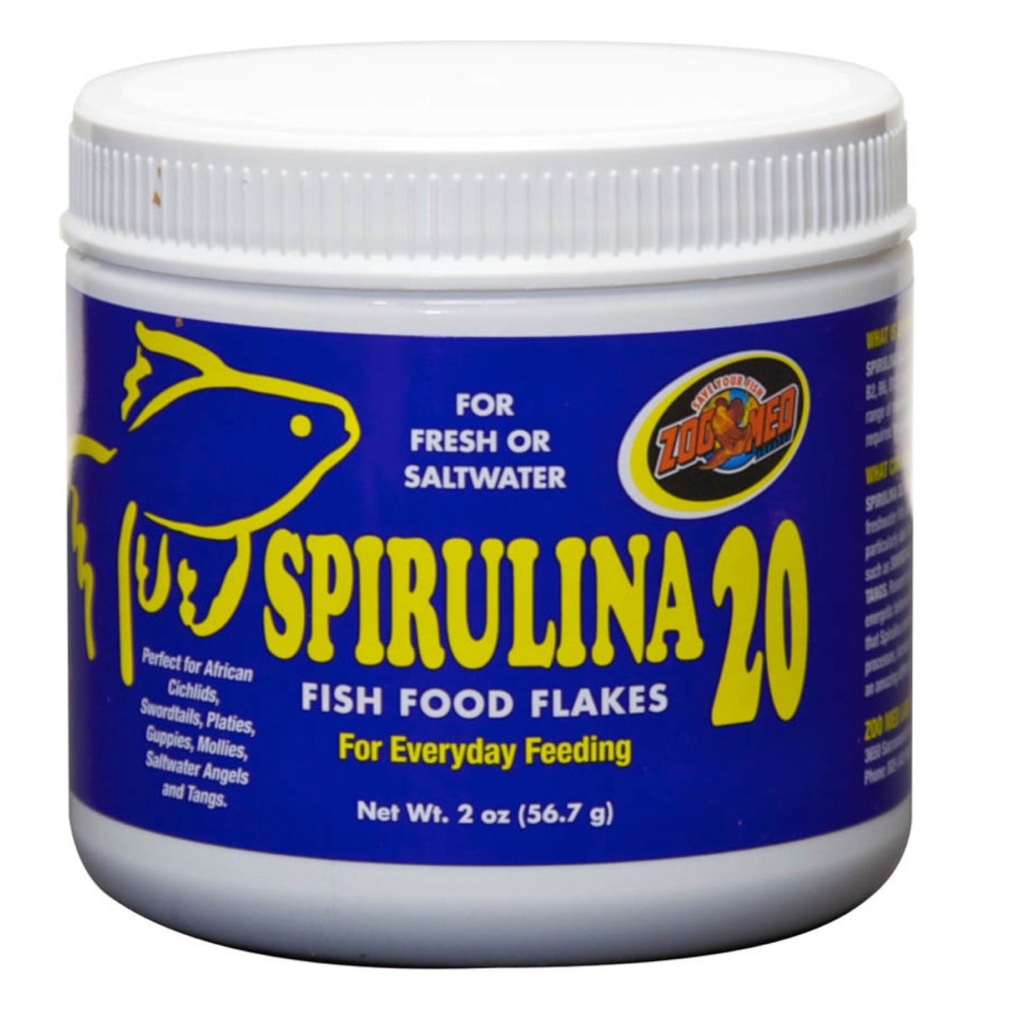 Zoo Med Spirulina 20 Flakes