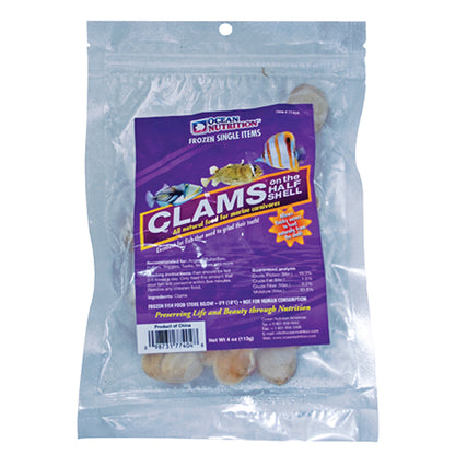 Ocean Nutrition Frozen Clams on the Half Shell