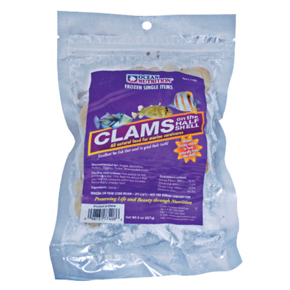 Ocean Nutrition Frozen Clams on the Half Shell