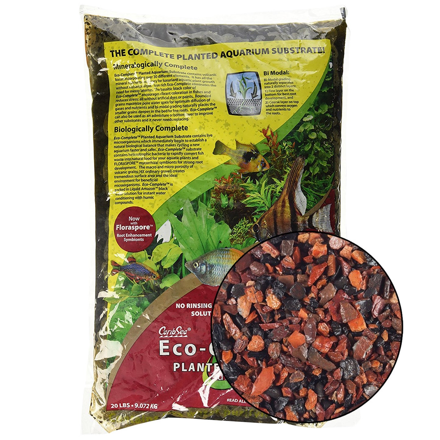 CaribSea Eco-Complete Planted Aquarium - Red