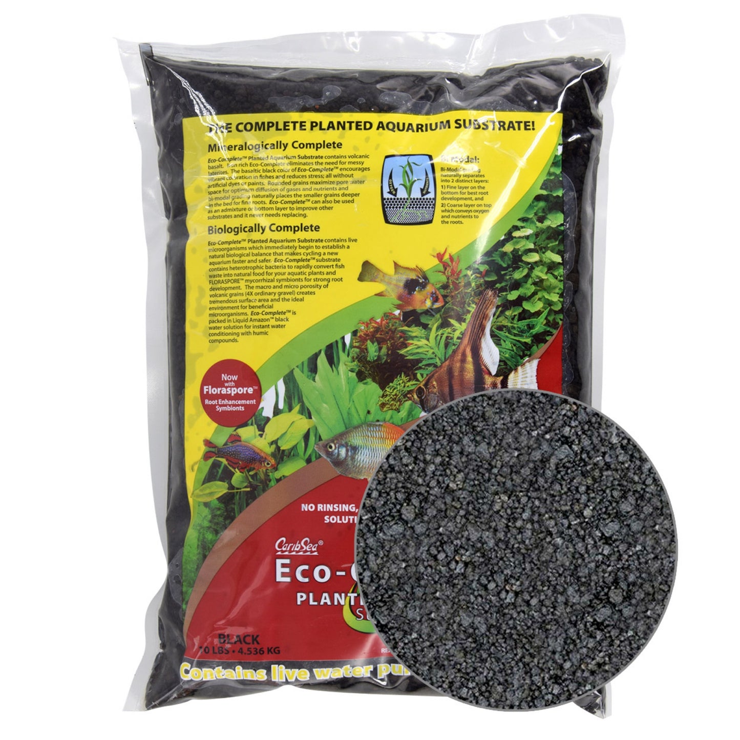 CaribSea Eco-Complete Planted Aquarium - Black