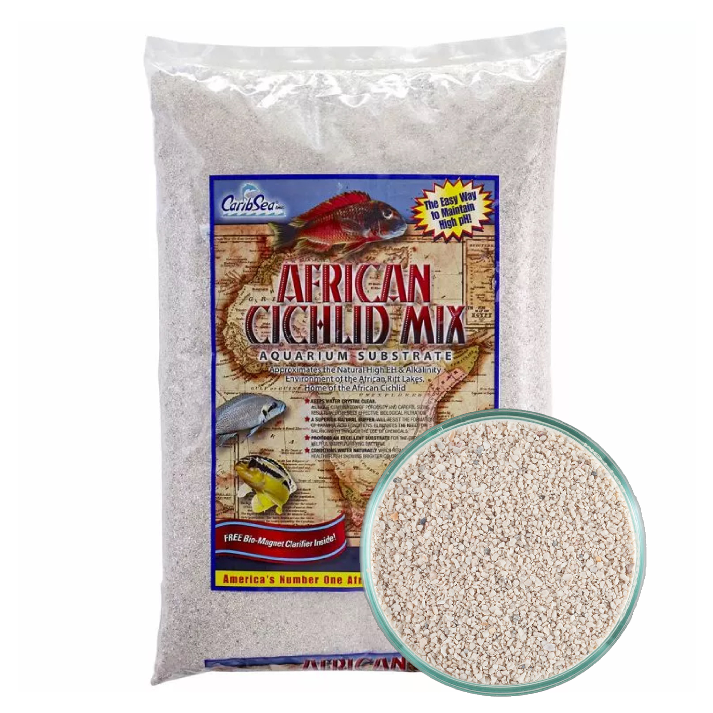 CaribSea African Cichlid Mix - White Sand – The Fish Warehouse